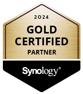 Partnerlogo Synology Gold „2024“ Partnerlogo Synology "2024" - Gold Certified Partner