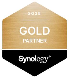 Partnerlogo Synology "2025" - Gold Certified Partner